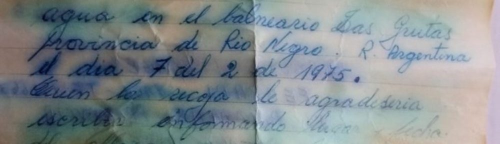Río Negro: encontró un mensaje en una botella y buscó a quien la había arrojado al mar 44 años atrás