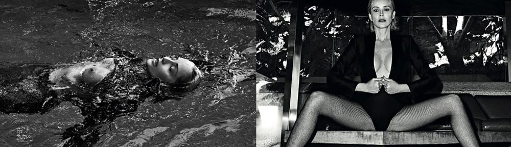A los 61 años, Sharon Stone posó en topless y recreó su icónica escena de «Bajos instintos»