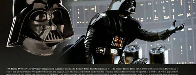 Subastarán el casco de Darth Vader en «Star Wars: El imperio contraataca»