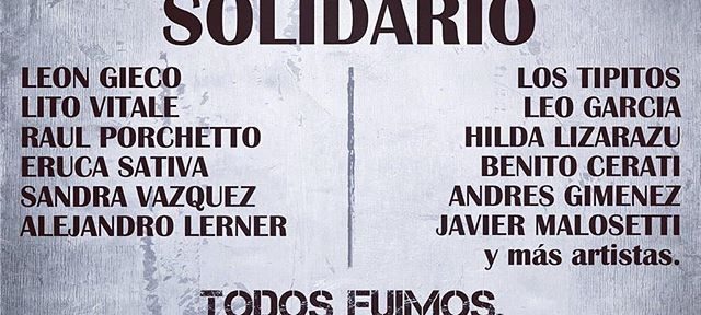 Gieco, Lerner, Los Tipitos y Eruca Sativa en el Concierto del Estudiante Solidario