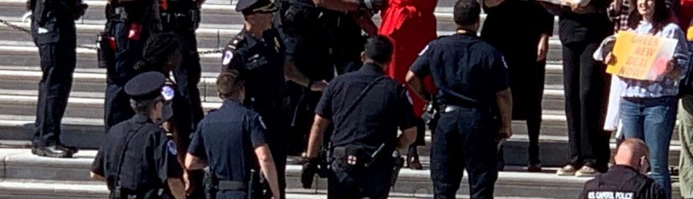 Detuvieron a la actriz Jane Fonda por protestar en el Congreso de Estados Unidos