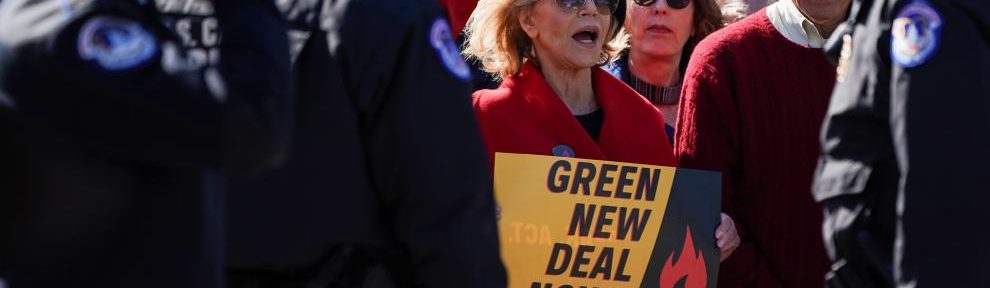 Jane Fonda, detenida de nuevo en Washington por protestar contra el cambio climático