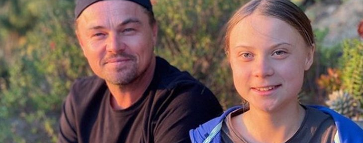 Leonardo DiCaprio y Greta Thunberg: reunión cumbre contra el cambio climático