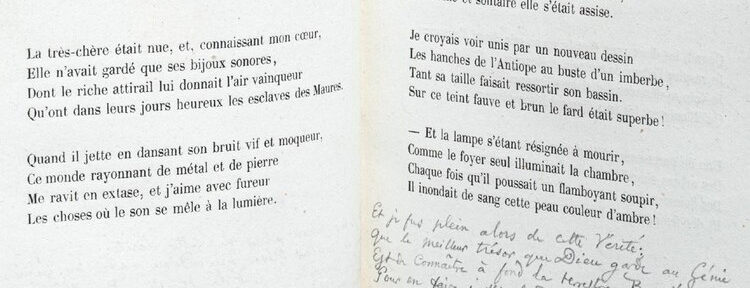 Descubrieron una estrofa inédita de “Las flores del mal” de Baudelaire y sale a subasta