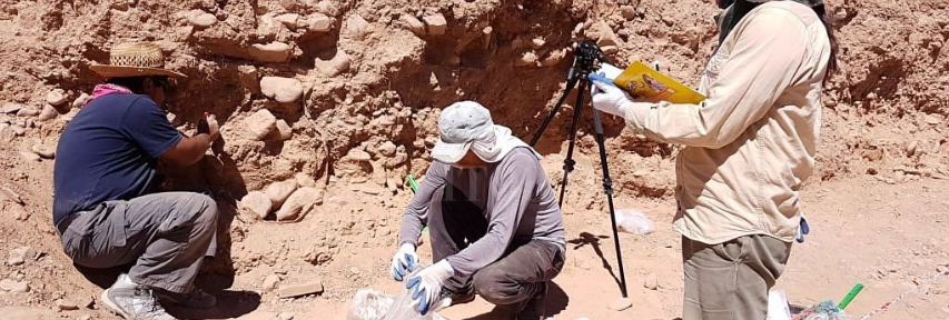 Encontraron restos óseos de una persona de la época prehispánica en Humahuaca