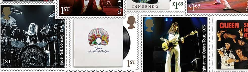 Queen en una edición especial de sellos postales