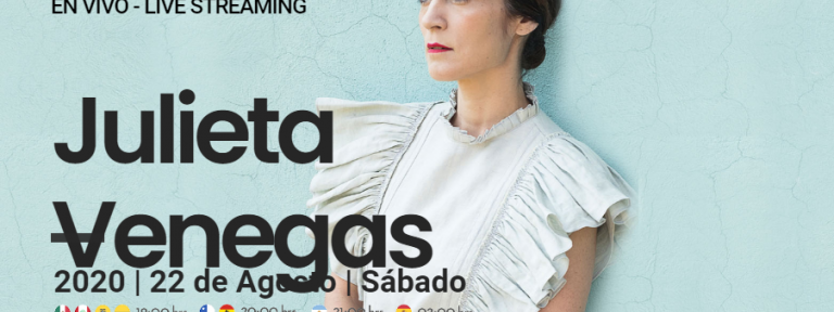 Julieta Venegas en un recital por streaming