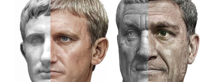 Los impactantes retratos de los emperadores romanos creados con inteligencia artificial