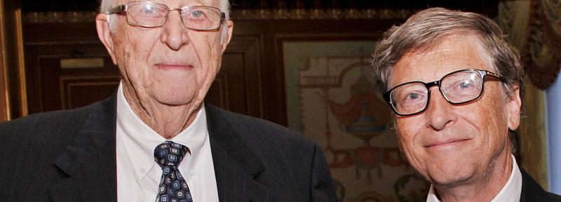La emotiva despedida de Bill Gates a su padre que falleció a los 94 años