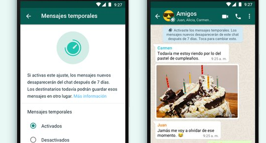 Ya están disponibles los mensajes temporales de WhatsApp: cómo activarlos