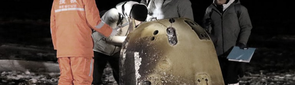 La sonda espacial Chang’e-5 trajo muestras de la Luna por primera vez en 44 años