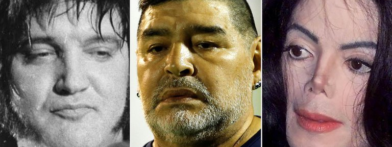Maradona, Elvis y Michael Jackson: el trágico final y las sospechas que relacionan a sus médicos con sus muertes