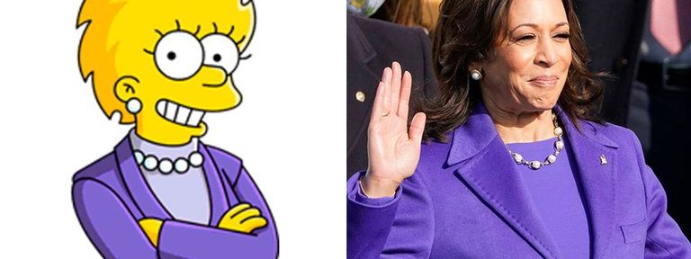Otra predicción de Los Simpson: Kamala Harris como Lisa Simpson