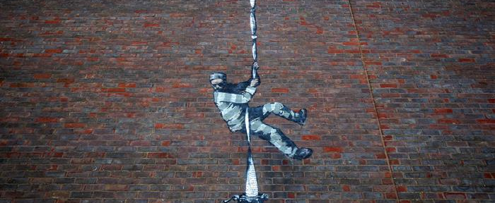 Banksy confirmó que pintó el graffiti que apareció en una cárcel delReino Unido