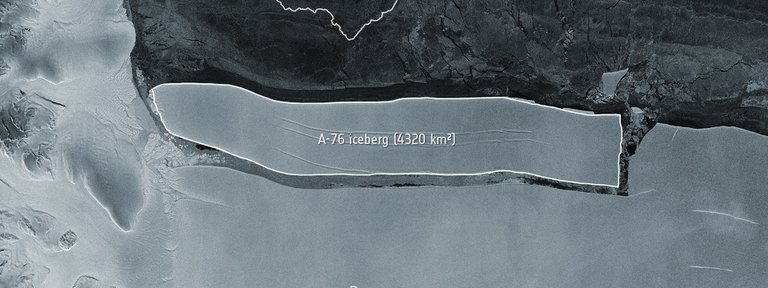 El iceberg más grande del mundo se despegó de la plataforma de hielo de la Antártida