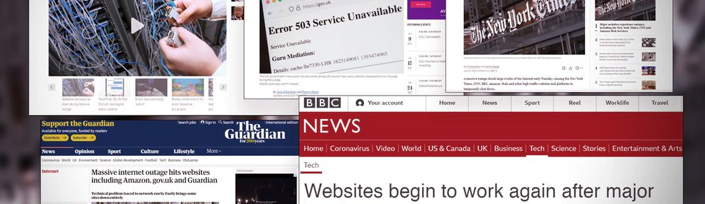 Masiva caída de medios, redes y sitios de gobierno tras una falla en un servidor de internet