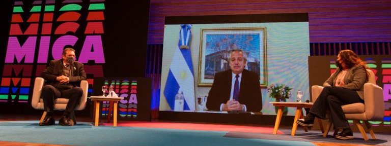 Alberto Fernández encabezó el lanzamiento de la plataforma MICA 2021