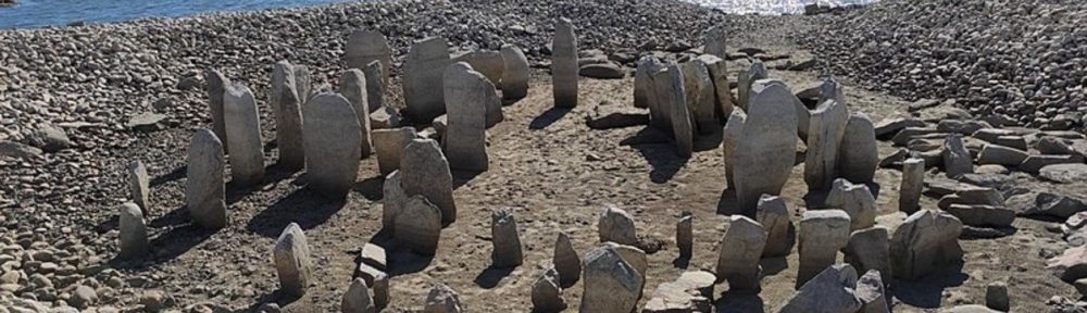 El “Stonehenge español” oculto bajo un embalse resurgió a la superficie