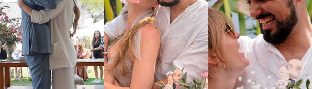 Se casó Abel Pintos con Mora Calabrese, su pareja desde hace 7 años y madre de su hijo Agustín