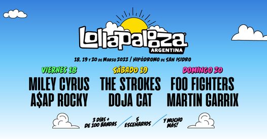 Regresa el festival Lollapalooza a la Argentina