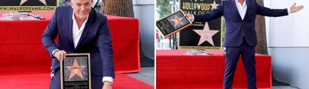 Alejandro Sanz ya tiene su estrella en el Paseo de la Fama de Hollywood