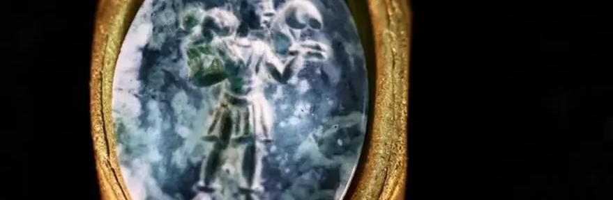 Fascinante hallazgo: descubren un anillo de oro de la época romana con una rara imagen de Jesucristo