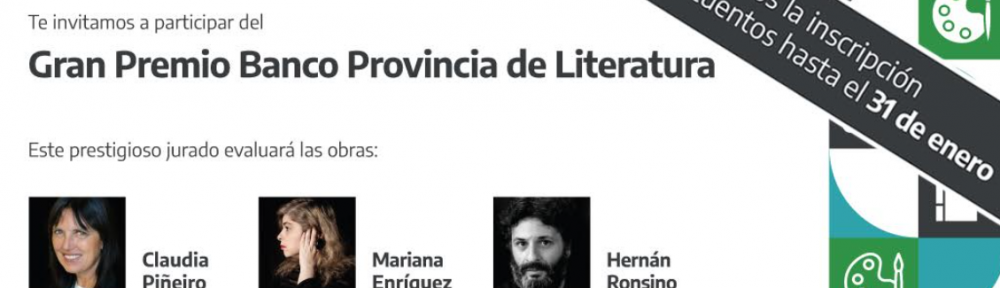 Banco Provincia extiende el plazo de presentación de obras para el certamen literario