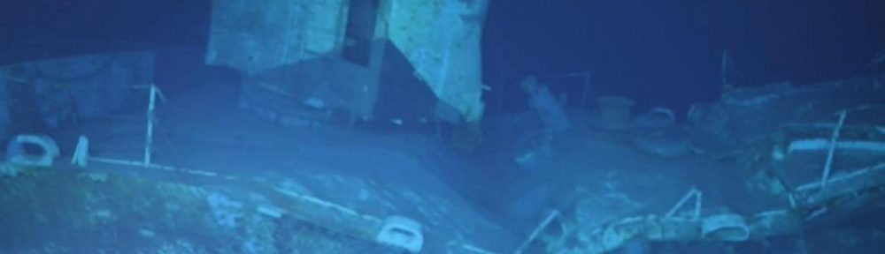 Impresionante hallazgo a 7.000 metros bajo el nivel del mar de un destructor de EEUU hundido en la Segunda Guerra Mundial