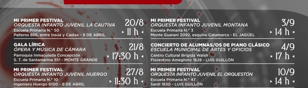 XIX Festival de Música Clásica de Esteban Echeverría