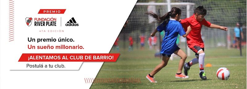 Fundación River Plate y adidas lanzan un concurso para los clubes de barrio de todo el país