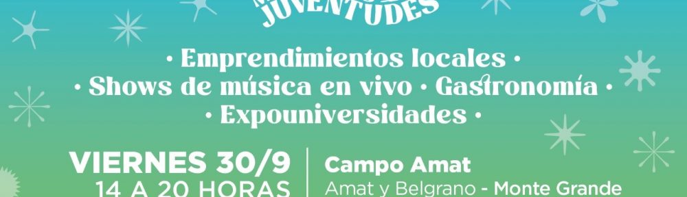 Festival Cierre del Mes de las Juventudes en Monte Grande