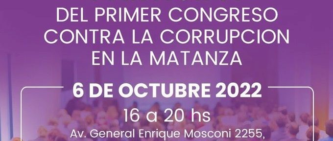 Primer Congreso Anticorrupción en La Matanza