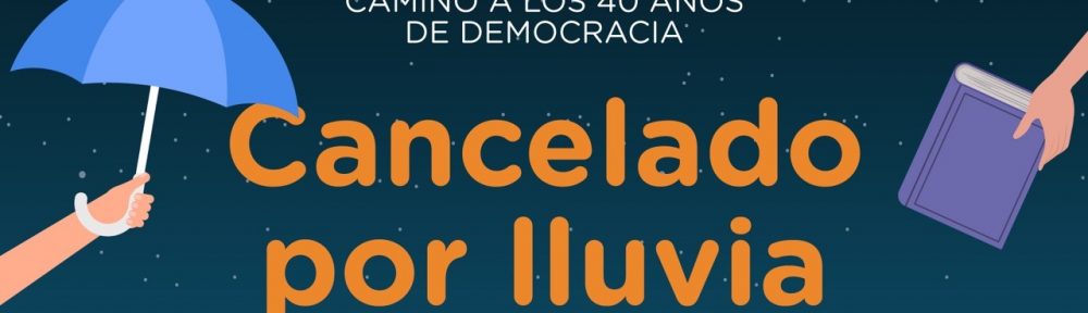 La Noche de las Librerías se suspendió por lluvia