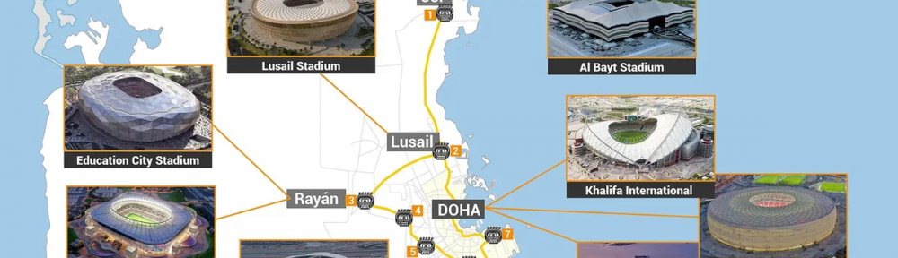 Todo sobre los 8 estadios del Mundial Qatar 2022: el mapa de Doha y los detalles de cada sede del torneo