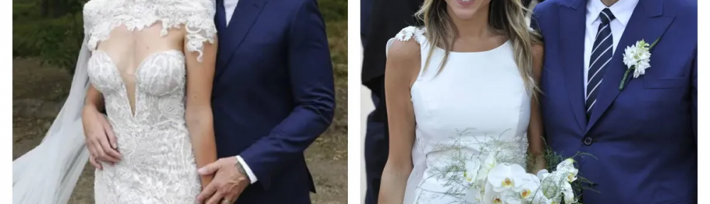 Duelo de looks: los impactantes vestidos de novia de María Belén Ludueña y Coni Mosqueira