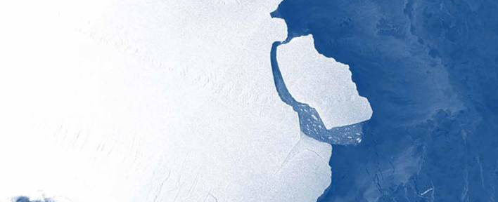 Un iceberg 15 veces más grande que París se desprendió de la Antártida