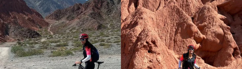 Gabriela Sabatini compartió las impactantes fotos de sus vacaciones extremas por el norte argentino