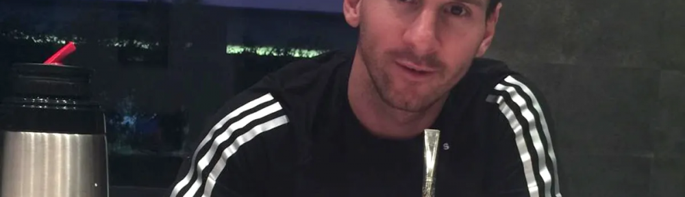 Lionel Messi compartió una foto de su mate y un detalle de la bombilla se robó todas las miradas