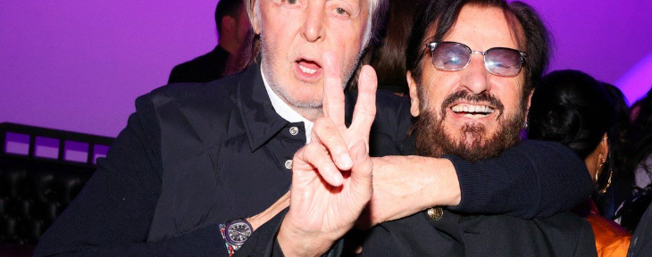 Paul McCartney y Ringo Starr bailaron felizmente durante una fiesta