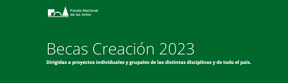 El Fondo Nacional de las Artes lanza las Becas Creación 2023