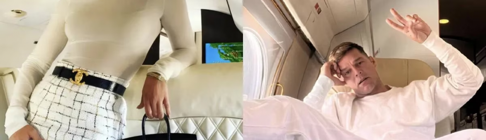 De Jennifer Lopez a Ricky Martin: cómo son los jets privados de los millonarios