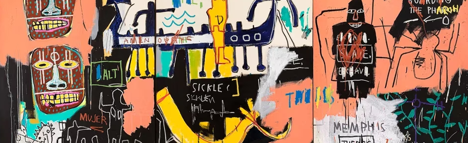 Un tríptico de Basquiat se vendió por más de USD 67 millones en una subasta en Nueva York