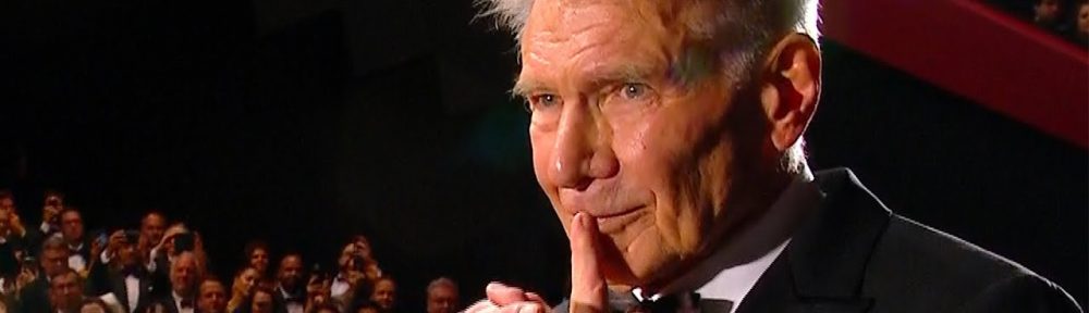 Emocionado hasta las lágrimas Harrison Ford recibió la Palma de Honor en Cannes