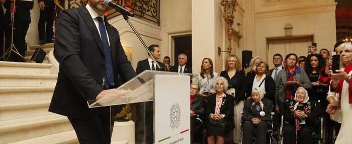 Celebraciones en el Palacio Alvear por el 77°   aniversario de la República Italiana