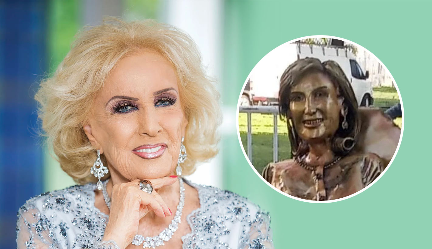 Mirtha Legrand le pidió al intendente de Villa Cañás que arregle su estatua: «Ni los dientes son míos»