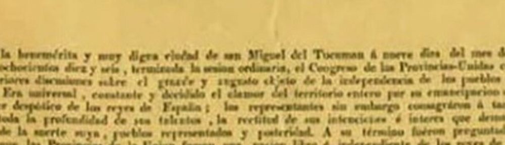 Hallazgo histórico: la Aduana recuperó un impreso original de la Declaración de la Independencia