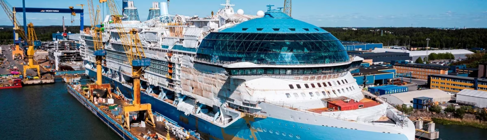 Cómo es el megacrucero cinco veces más grande que el Titanic que zarpará en 2024