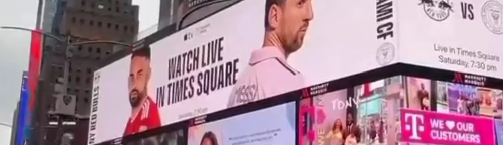 Locura por Lionel Messi en Estados Unidos: su debut en la MLS pudo verse gratis en Times Square