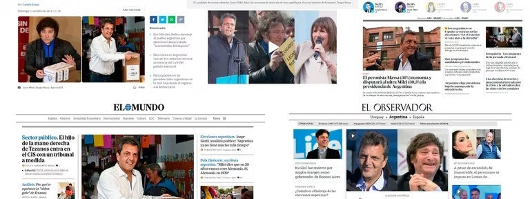 Así reseñó la prensa internacional los resultados de la primera vuelta electoral en Argentina