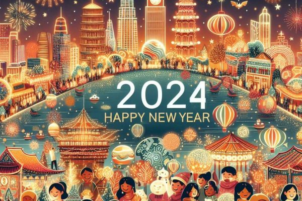 El mundo recibió al año 2024: así fueron los festejos de Año Nuevo